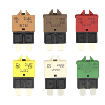 DC 14V 5A/7.5A/10A/15A/20A/30A Automatic Reset Mini ATM Circuit Breaker Blade Fise for Car Truck Boat with Auto Recovery