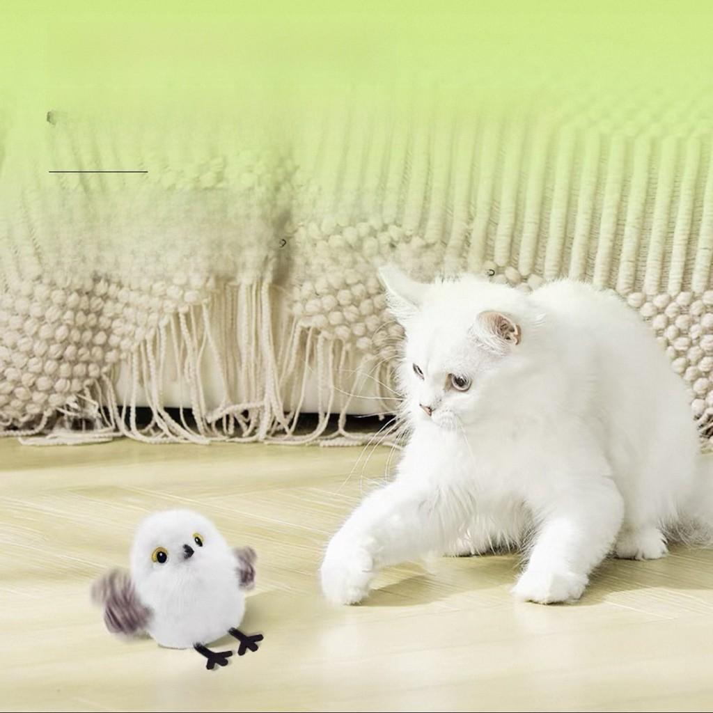 Interactive Plush Cat Toy With Sound And Motion For Indoor Play And Enrichment