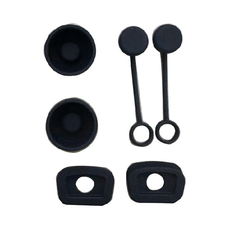 6Pcs Straw Cover Cap Square Leak-Stopper Round Lid-Stopper Plug Silicone-Stopper