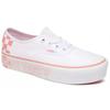 Vans Authentic Series Plataforma 2.0 Tênis de Skate Cano Baixo Mulher tênis Branco Rosa VN0A3AV8AHP