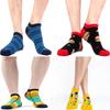 5 párů pánských a dámských párových geometrických barevných ponožek, ležérní trendové kotníkové ponožky, kostkované pruhované ponožky