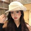 French Style Elegant Top Hat For Women In Autumn And Winter Beret Style Black Retro Fashion White Face Enhancing Small Hat