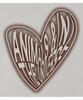 MATCHGLOBE Crushed Heart Oversized Tee (Beige)