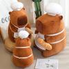 New Chef's Cap Capybara Bread  Soft  Dolls Pillow Animals Cartoon Funny Baby Throw Pillow Toys Birthday Gifts for Girls Boys