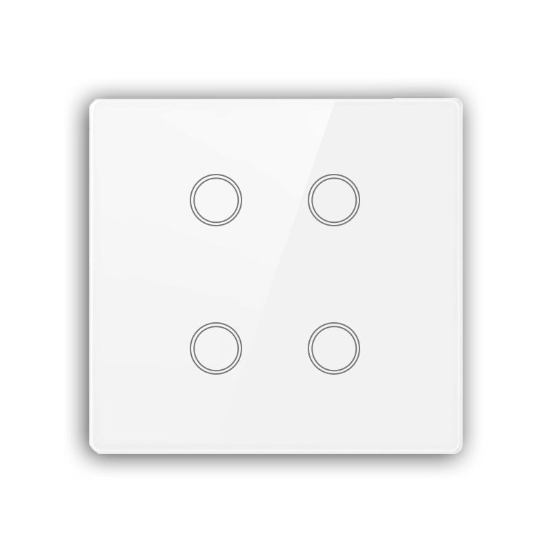 Graffiti WiFi Smart Touch Wall Switch, Alexa Compatible, Tempered Glass, Brazil Standard