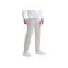 Fila Einfarbige gewebte Cropped-Freizeithose mit geradem Bein für Herrenunterteile Wolken-Grau F11M412804F-GY