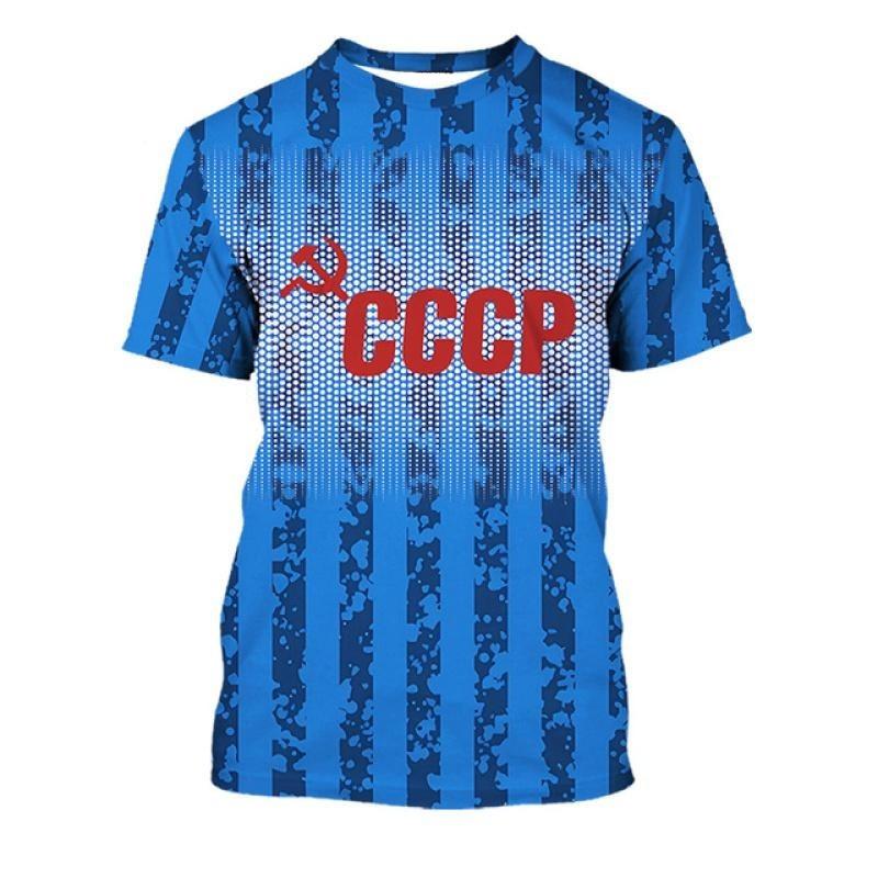 CCCP- Soviet 3D Print Sport Quick-dry Breathable Men Women T-shirt Casual Retro Trend Fashion Adult Kid Short-sleeve Clothes Top