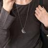 Fashion Silver Color Comb Pendant Necklace for Women Punk Adjustable Long Sweater Chain Necklace Hanging Neck Jewelry Accessorie