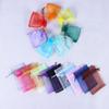 100 Bucăți/Lot Pungi Colorate din Organza 10x12cm/10x15cm/13x18cm Pungi de Ambalare Bijuterii Pungi cu Șnur pentru Depozitare Cadouri de Nuntă