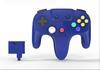 2.4GHz Wireless Controller for N64 Gamepad for N64 Console Built-in Vibration Motor & Turbo Function N64 Joystick