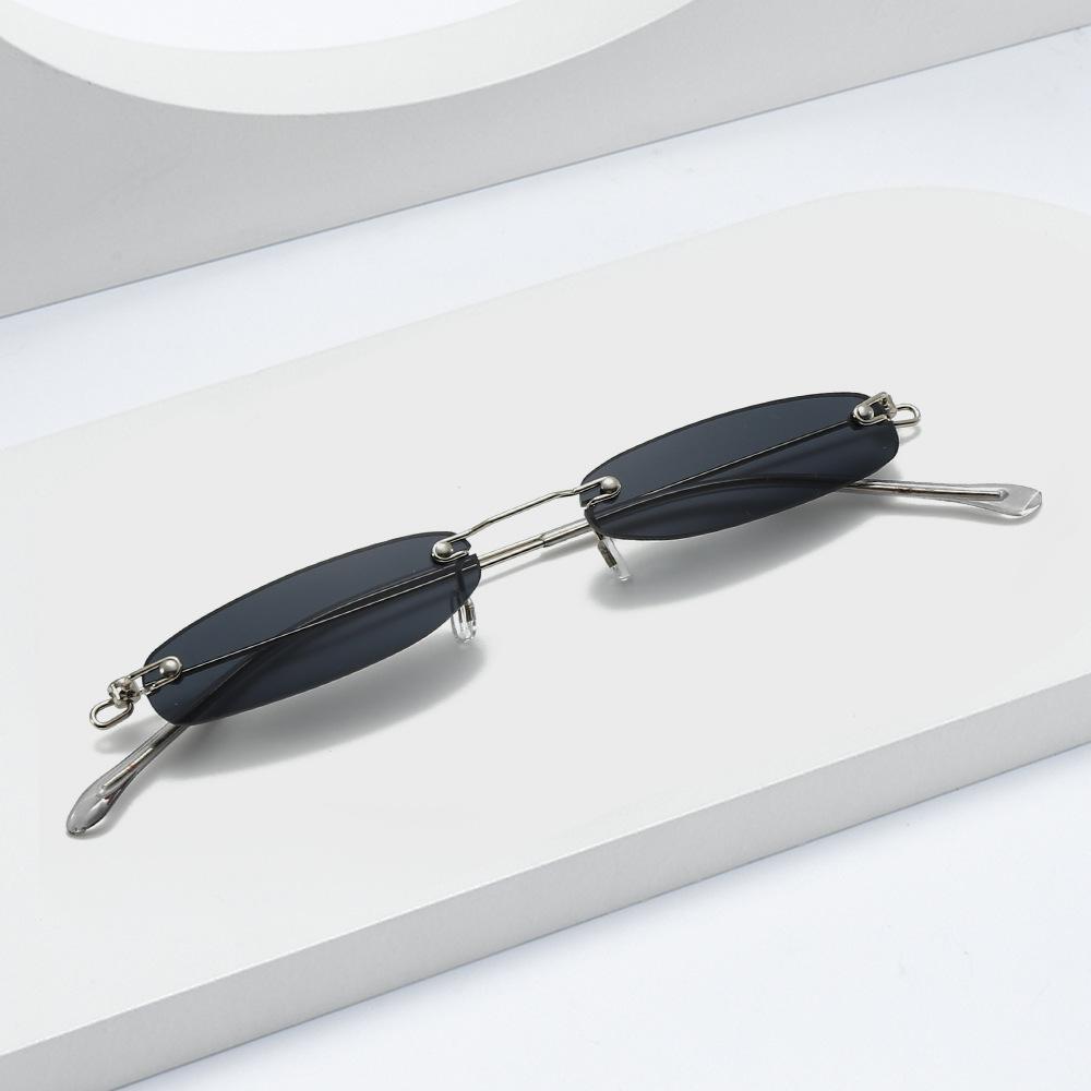 Small Frame Sunglasses, Rimless Sunglasses, Ultra-lightweight Mini Glasses