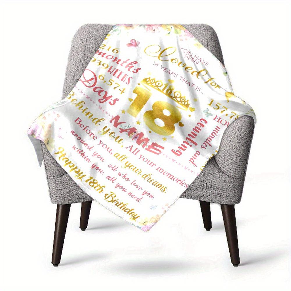 You Have Been Loved For 18 Years Home Blankets Comfortable Soft Lightweight Multiuse Blanket For Picnic Couch Office Bed Living Room Suitable As Gifts