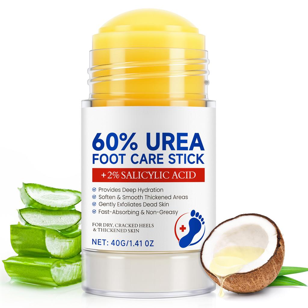 Urea Foot Care Cream, Moisturizing And Exfoliating Foot Care Stick, -drying And Cracking, Non-greasy 40g