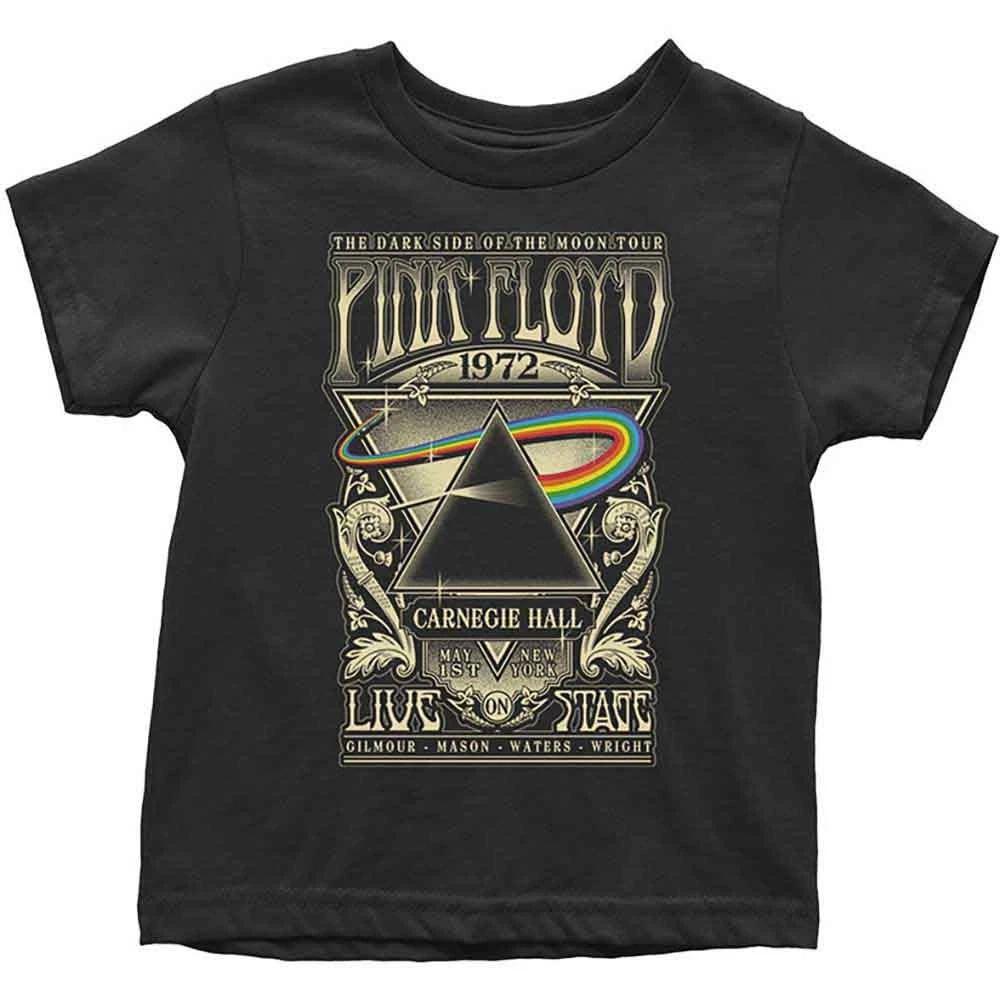 Pink Floyd Carnegie Hall Poster Official Childrens Tee T-shirt Boys Kids 130