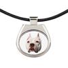 Pit Bull, American Pit Bull Terrier, Pitbull Terrier, APBT – Necklace with a geometric design and the inscription "Art-Dog" | Art-Dog