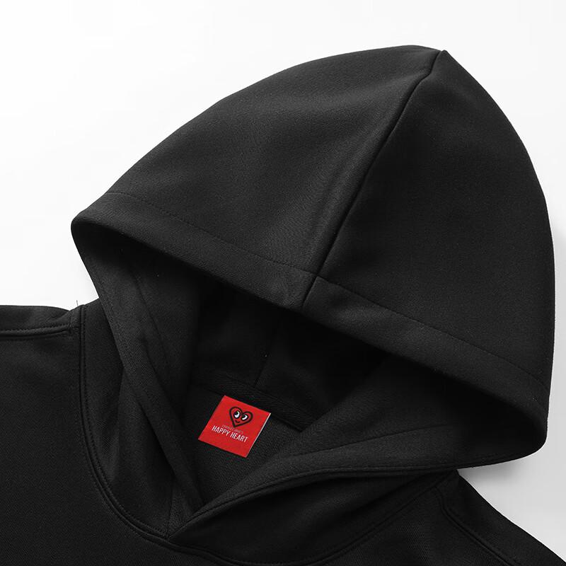 Unisex Charles Peach Heart Hooded Sweatshirt