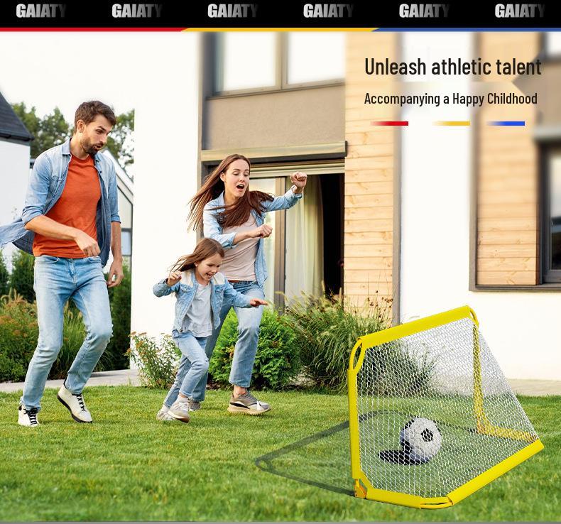 Portable Foldable Football Goal for Kids - Outdoor and Kindergarten Futsal Match Net