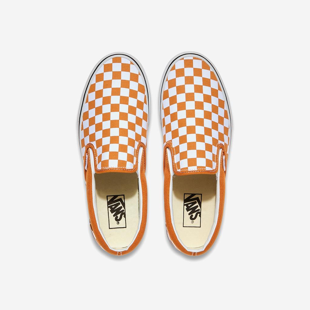 [Vans] Classic Slip-On - Color Theory Checkerboard Marmalade [VN000D6Y52K] [Shipped from Korea] 100% Authentic