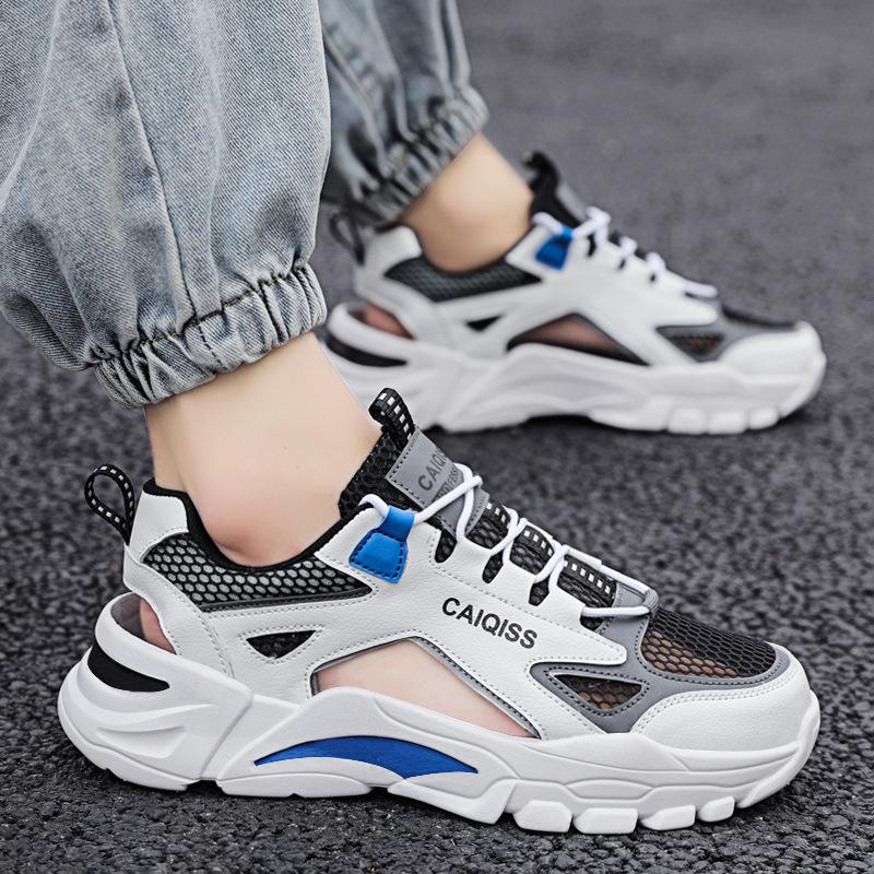 Men's shoes sandals men's summer wear 2025 new casual slippers breathable sports youth beach trendy shoes