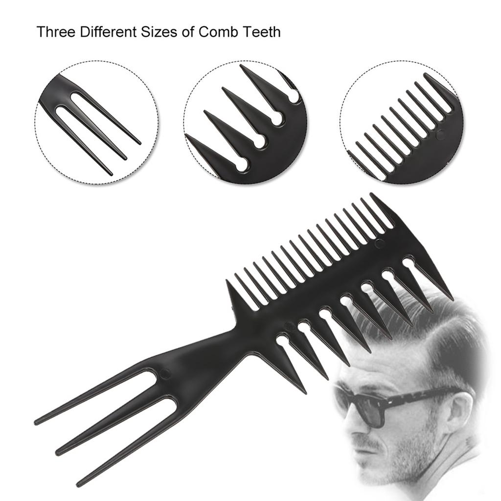 3 In 1 Plastic Combs Detangling Hair Comb Wide Tooth Comb Anti static Comb Hairdressing Styling Tool