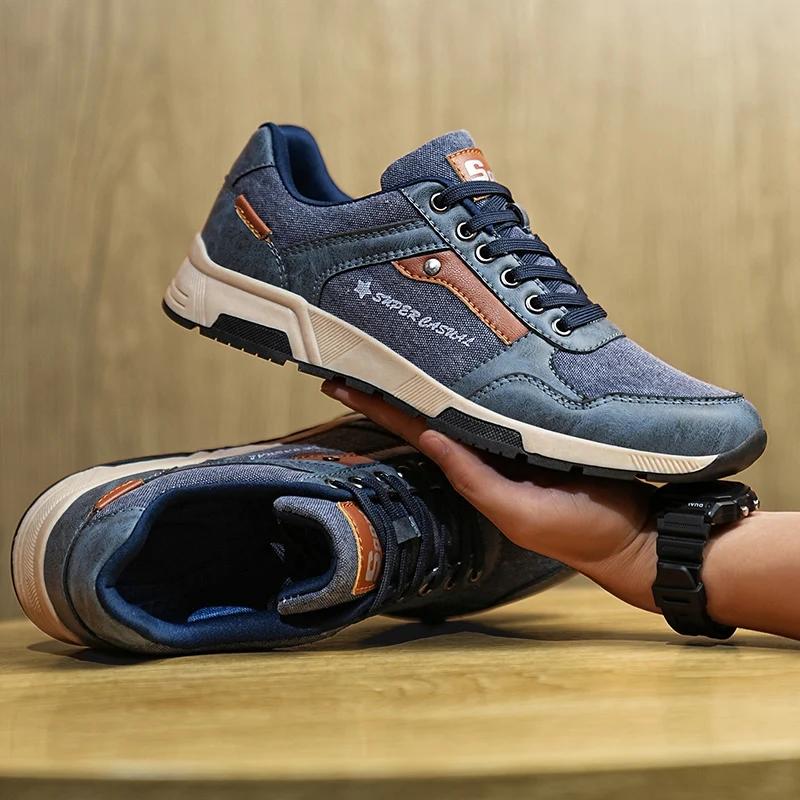 New Men Leather Casual Shoes Outdoor Comfortable High Quality Fashion Soft Homme Classic Ankle Non-slip Flats
