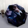 Wednesday Addams, Addams Family- Automatic Opening and Closing, 8-rib Structure Portable Umbrella, Suitable for Men and Women in All Seasons