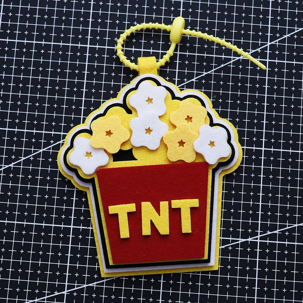 Youth League Popcorn Keychain & Letter Pendant Non-woven Bag Charms by TNT Times 2mm Each Layer