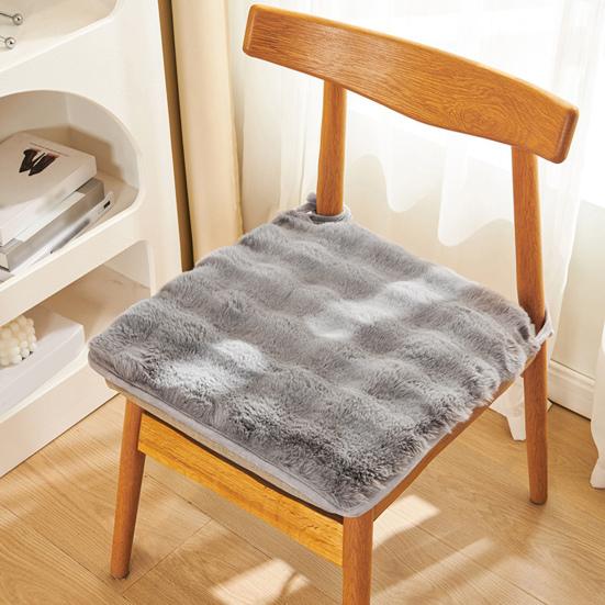 Chair Cushion Washable Soft Comfortable Thick Breathable Keep Warm Relieve Pain Plush Material Seat Cushion Office Accessories