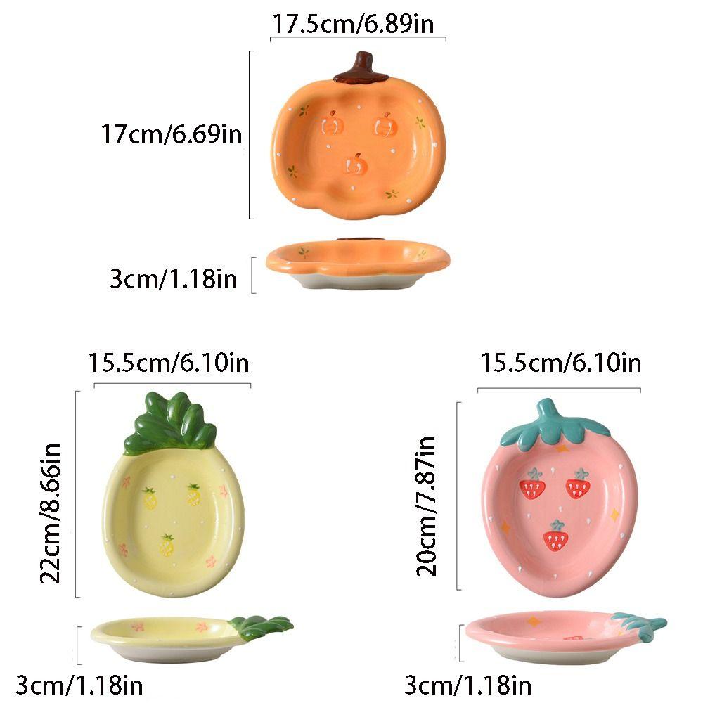 Cute Dessert Plate Cartoon Meal Plate Multi-Function Salad Plate Snacks