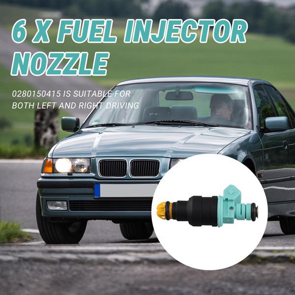 Sada 6 vstřikovačů paliva (0280150415) pro Jeep Wrangler 4.0L