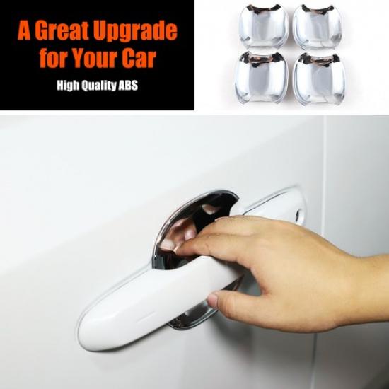 Silver Car Exterior Door Handle Bowl Protector for Toyota LC250 2024+