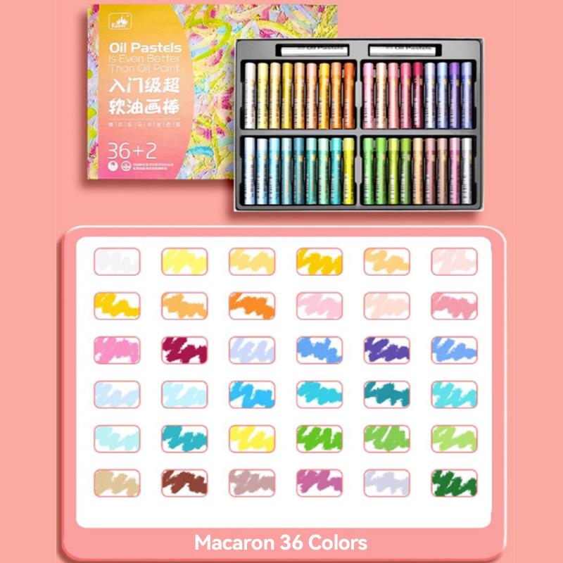 Artist Soft Oil Pastel Set 16/24/36/48 Colors Beginners Painting Drawing Student Graffiti Art Crayons Washable Oil Paint Sticks