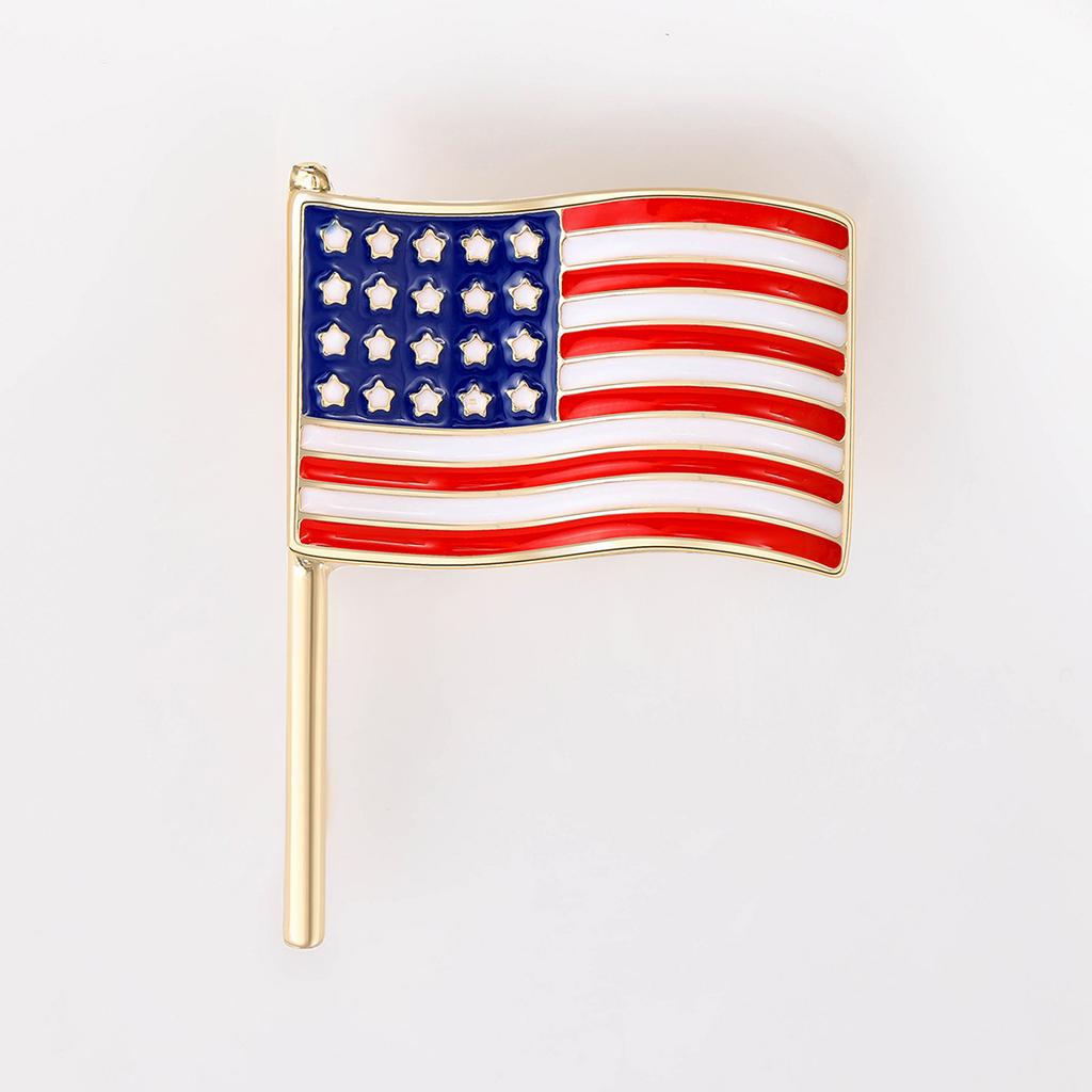Creative Fashion Personality Oil Drip Brooch Versatile Personality Clothing Corsage American Flag Pin