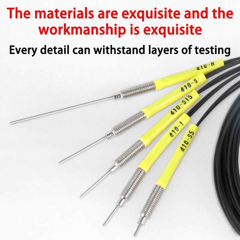 M3/M4/M6 Fiber Optic Sensor Amplifier Small Diffuse Reflection Laser 10-200MM Adjustable Object Detection Distance