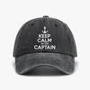 Zůstaň v klidu, jsem kapitán motorového člunu Plachtění Moře vtipná baseballová čepice móda Vintage Opraná džínová čepice Letní slunce Snapback čepice