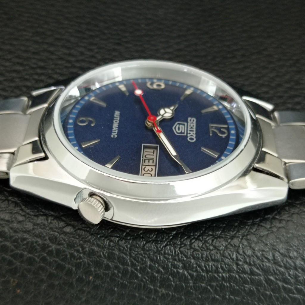 REFURBISHED SEIKO 5 AUTOMATIC 7009A VINTAGE JAPAN MENS BLUE DIAL WATCH a446153-1