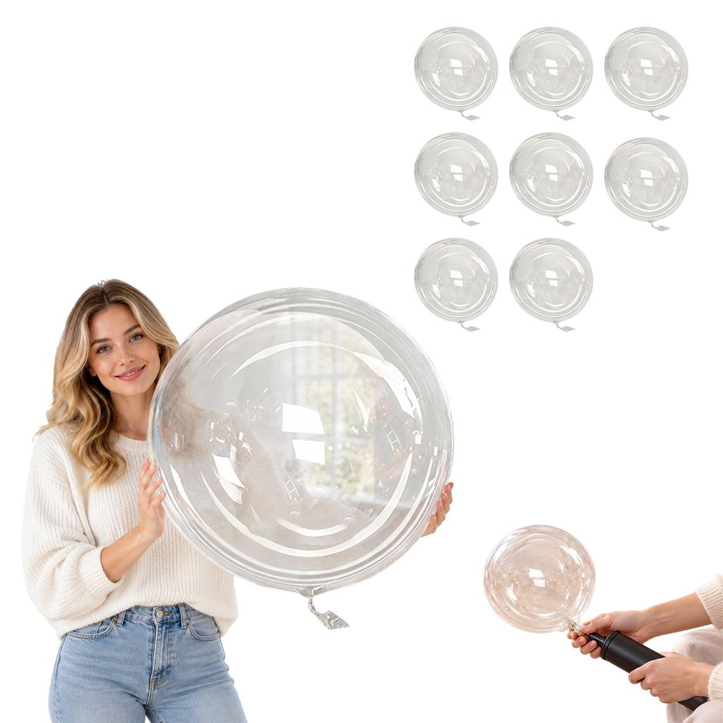 36 Inch Clear Balloons, Large Transparent Party Balloons for Wedding and Birthday Decorations