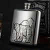 Tragbare 6 oz Edelstahl Schnapsflasche für Camping & Outdoor