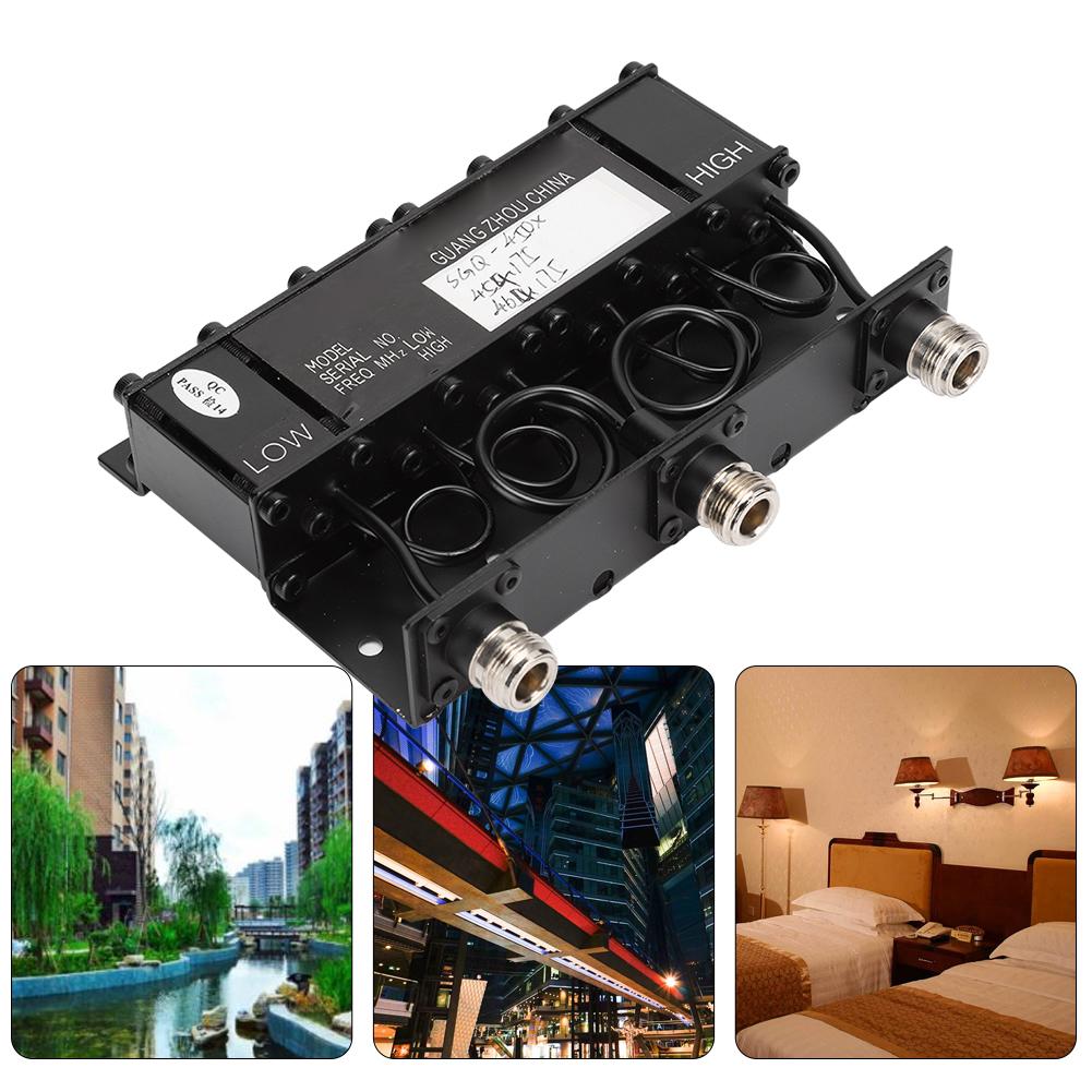 10W UHF 6 Cavity Duplexer TX: 454.175 MHZ RX: 464.175MHZ Radio Tone Repeater N Connector