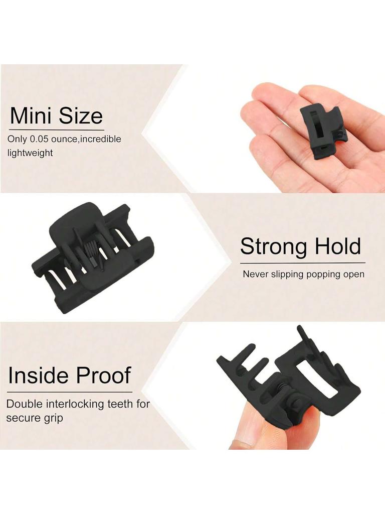 10 Stück kleine Haarspangen für Damen und Mädchen, Mini quadratische, blumenförmige, herzförmige, matte Haarspangen, kleine rutschfeste Klammern