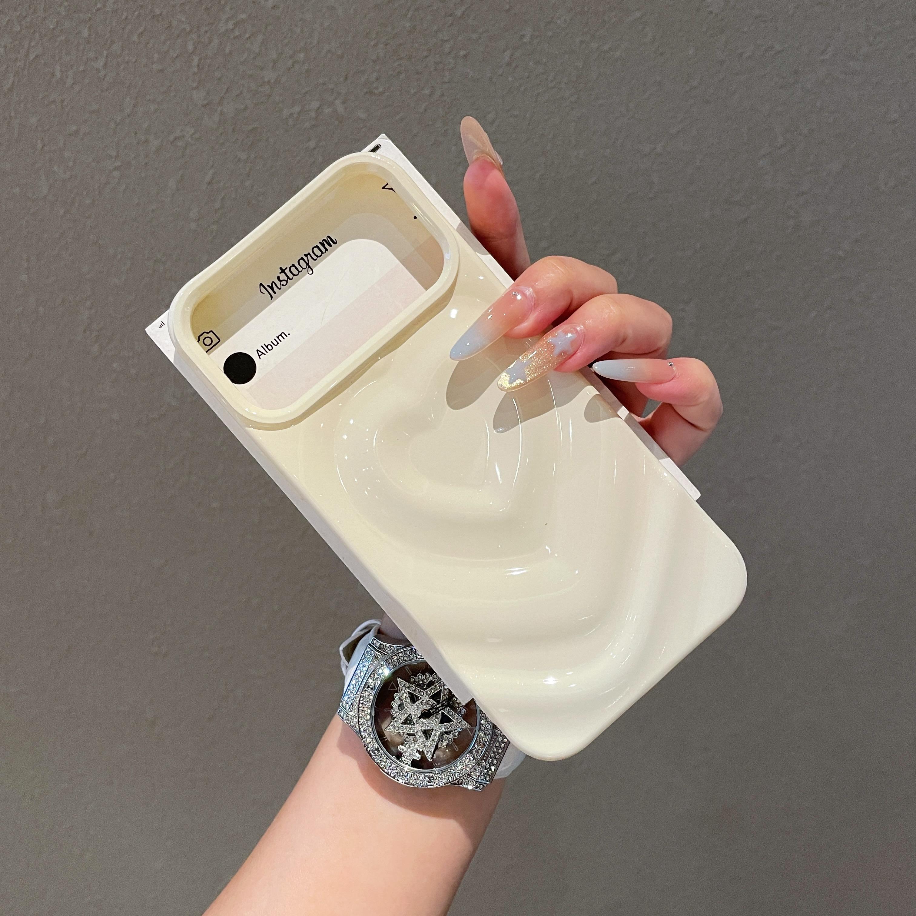 

INS Глянцевый Чехол для телефона с сердечком любви для iPhone 17 Air 16 Plus 15 14 13 12 Pro Max Модный 3D Волнистый узор Гальваническое покрытие Ударопрочный чехол iPhone 11