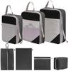 7-Piece Travel Compression Organizer Set for Clothes, Shoes, and Cosmetics