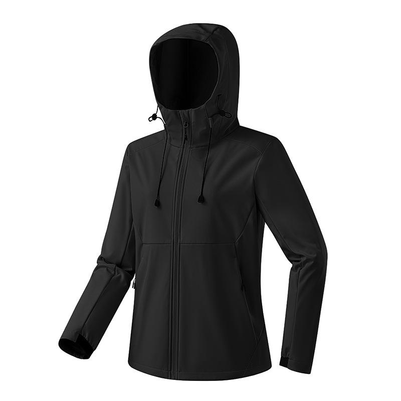 7A Antibacterial Waterproof Softshell Fleece Hooded Jacket: Outdoor Climbing & Casual Wear