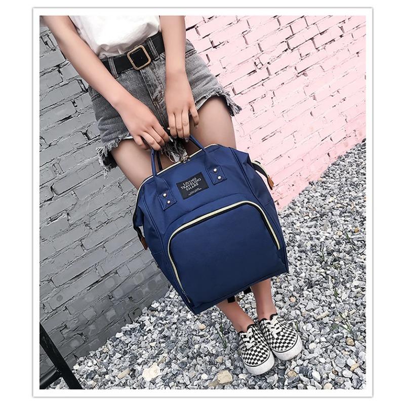 Torba Mommy: Prosta, stylowa, lekka torba dla mamy z podwójnym ramieniem: Wielofunkcyjny, wychodzący plecak dla matki i dziecka o dużej pojemności