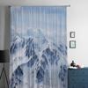 Winter Tatra Mountains Sheer Curtains for Living Room Transparent Tulle Window Treatments Bedroom Kitchen Home Decor Veil Drapes