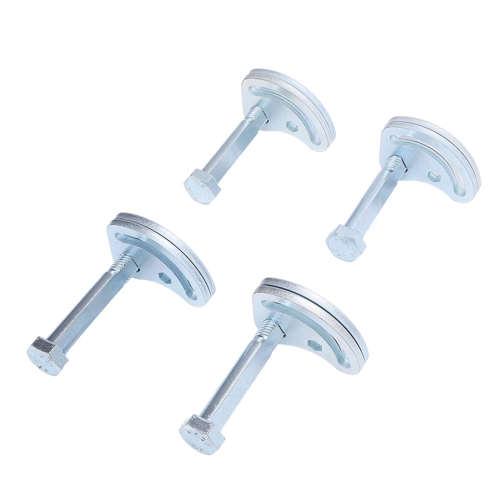 

Комплект эксцентриковых болтов для регулировки развала и продольного угла наклона шкворня, высокопрочная сталь, ±1,5 градуса, верхний рычаг подвески