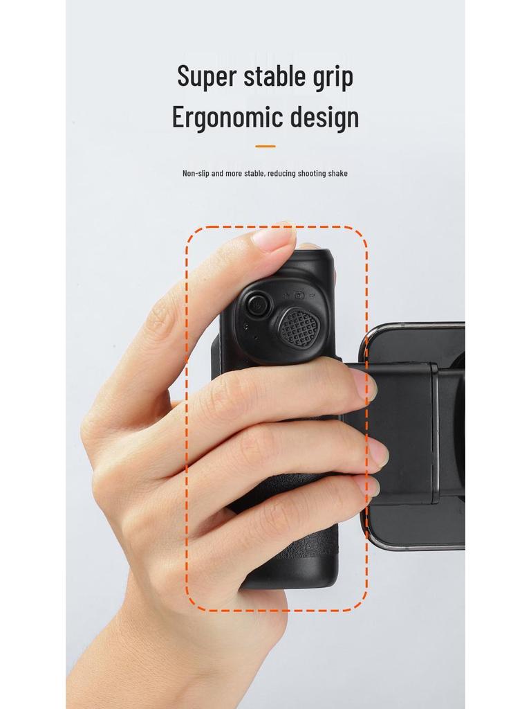 Bluetooth Single-Axis Phone Stabilizer with Selfie Light & Focus Adjustment for Outdoor Photography/Live Streaming