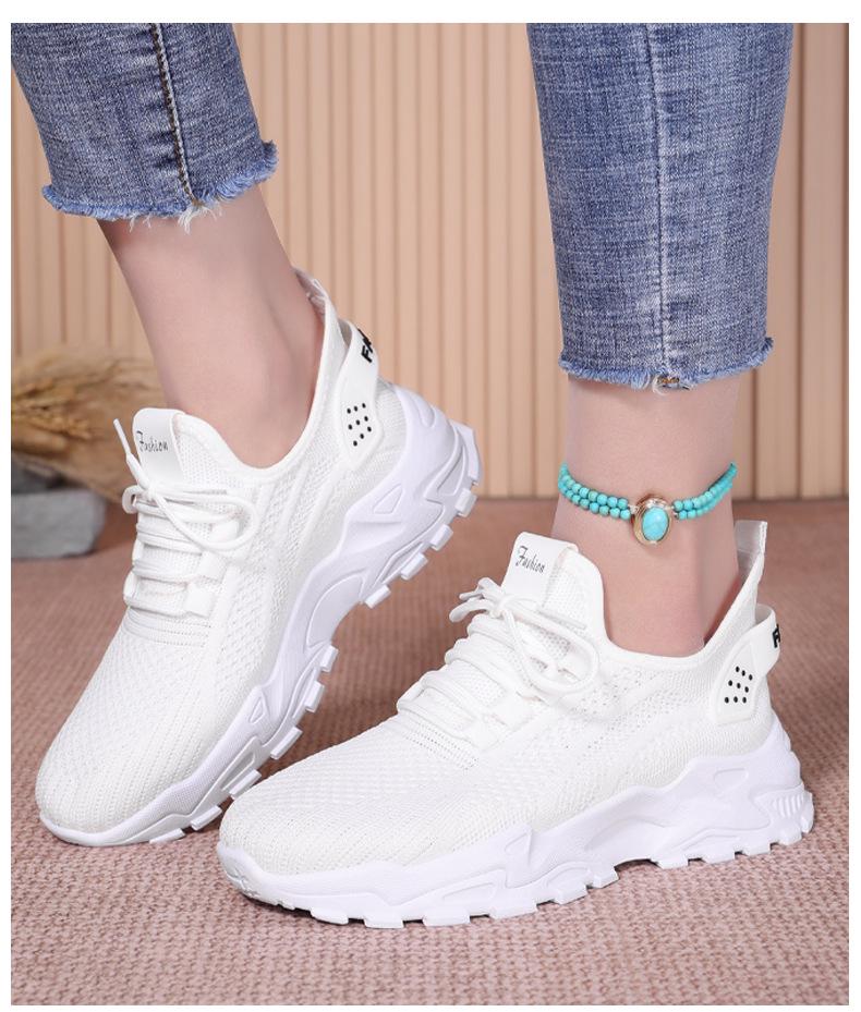Damen Übergröße Atmungsaktive Höhenvergrößernde Schnür-Sneaker - Leichte Low-Cut Weiche Sohle (Größe 43)