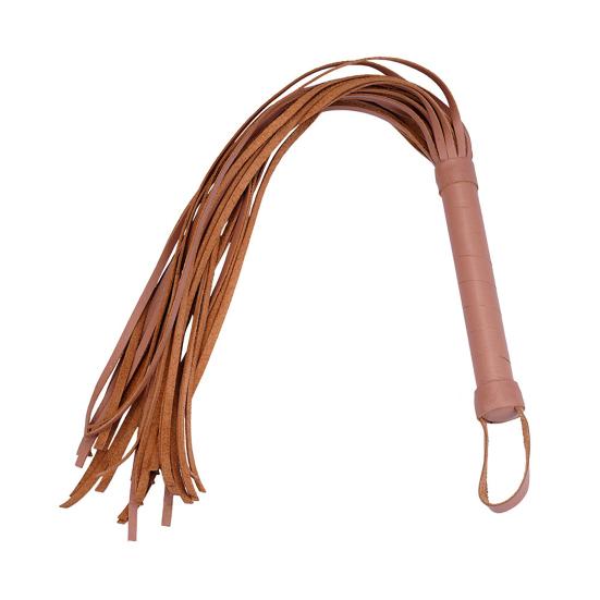 Faux Leather Flogger Whip Handmade Whip with Wooden Handle Adult Roleplay Whip Cosplay