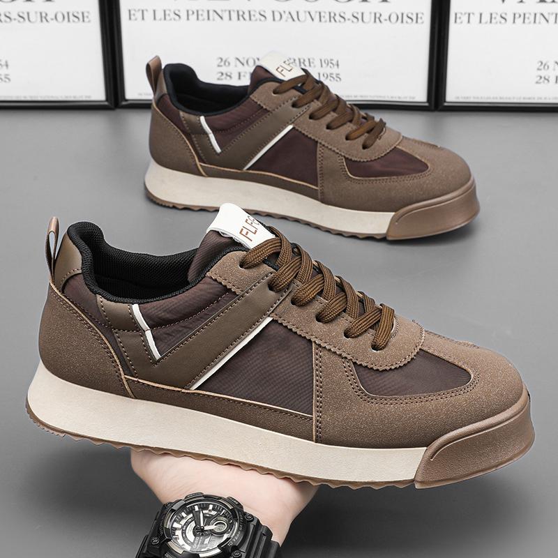 Fashion Casual Sports Shoes Men Increased Fashion Leather Casual Shoes Board Shoes High Quality Outdoor Chunky Sneakers British Style
